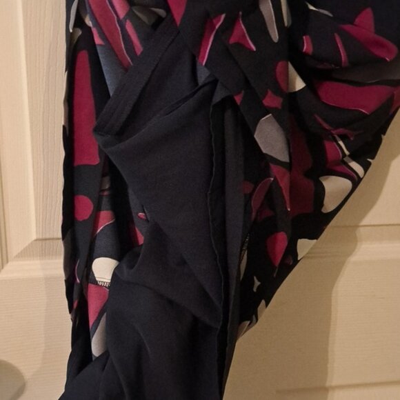 George ME Pink and Red Sheath Dress Sleeveless Scoop Neck Midi - Picture 3 of 3